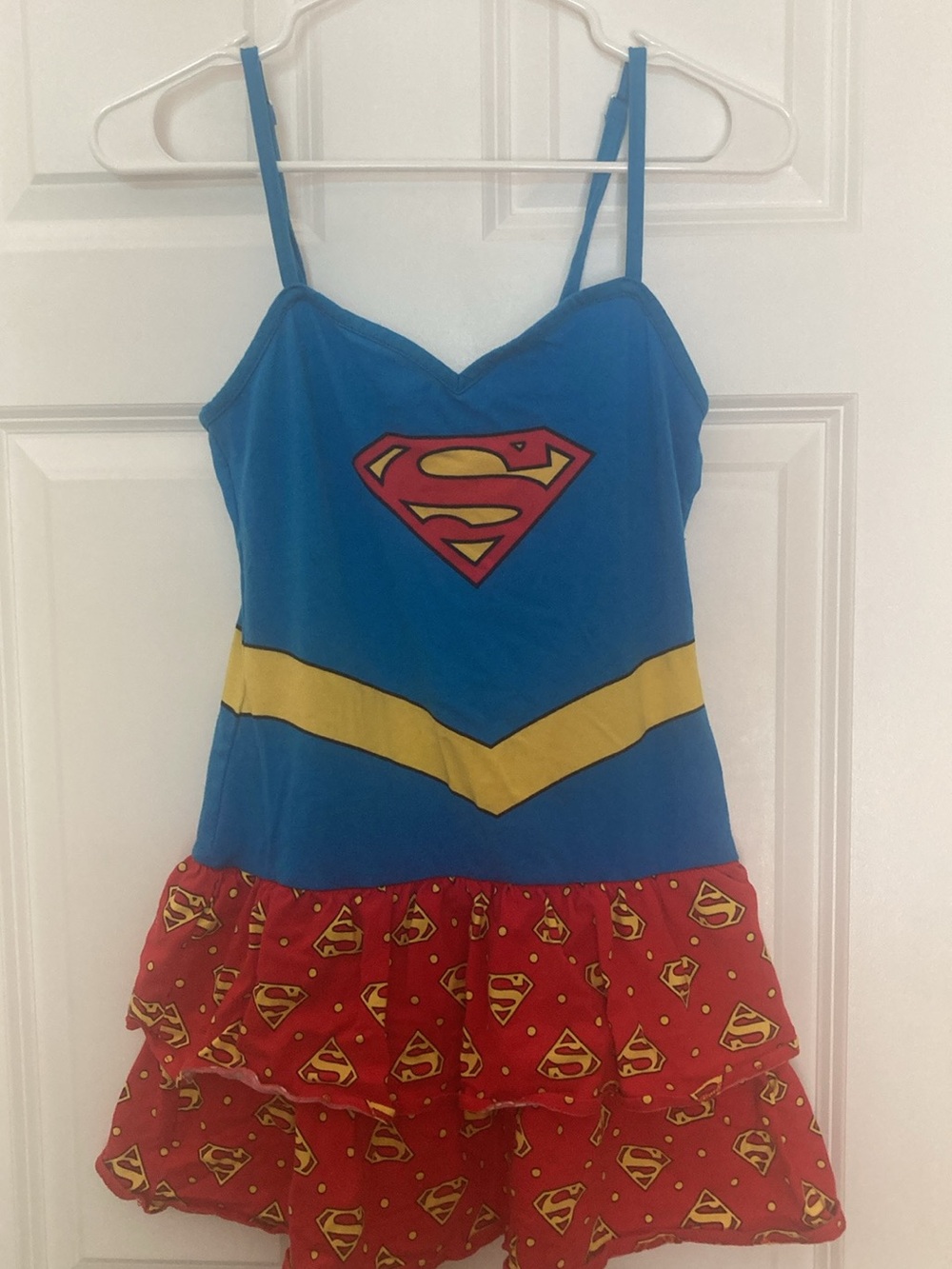 DC Comics Supergirl Costume Dress in Blue, Red and Yellow